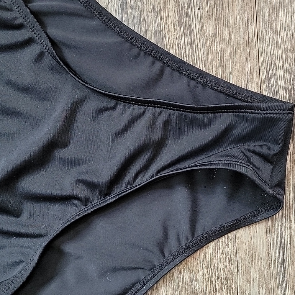 Black & White Mesh One Piece Swim - Picture 5 of 12